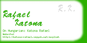 rafael katona business card